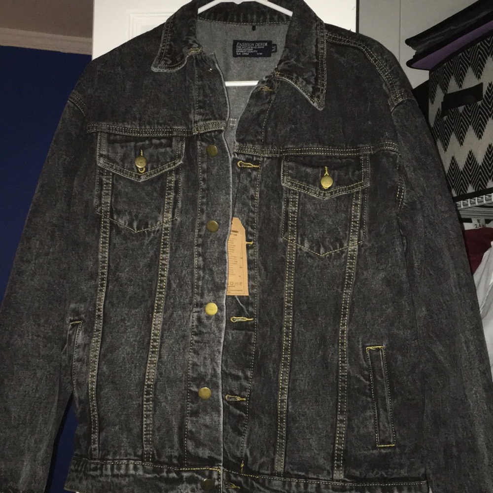 Black Wash Denim Jacket